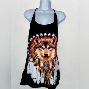Wolf cut out shirt